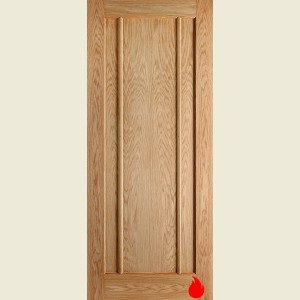 33 x 78 Prefinished Lincoln Oak Fire Door