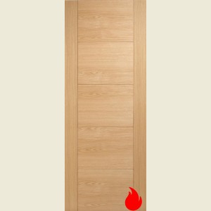 32 x 80 Vancouver Pre Finished Oak FD30 Fire Door 813 x 2032 x 44mm