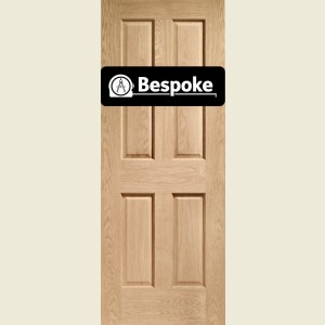 Bespoke Classic Victorian 4-Panel Oak Door