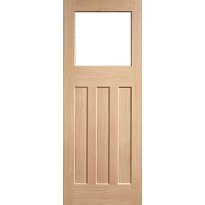30 x 78 DX 30s Unglazed Oak Door 762 x 1981