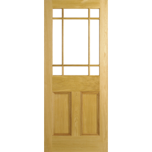 33 x 78 Downham Oak Unglazed Door 838 x 1981