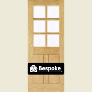Bespoke Ely Oak 6-Light Glazed Door