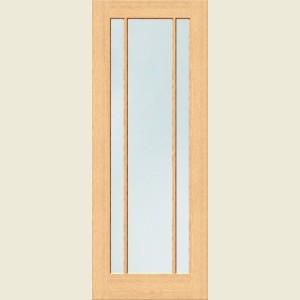 30 x 78 Lincoln Oak Frosted Glass Door 762 x 1981
