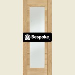 Bespoke Palermo Essential Oak 1-Light Clear Glazed Door