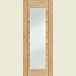 24 x 78 Palermo Essential Oak 1-Light Clear Glazed Door 610 x 1981 x 35mm