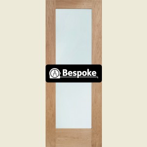 Bespoke Pattern 10 Oak Frosted Glass Door