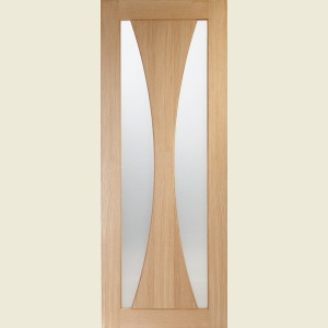 30 x 78 Verona Oak Obscure Glazed Door 762 x 1981 x 35mm