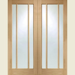 46 x 78 Worcester Oak Glazed Double Doors