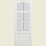 27 x 78 Kent Whit Primed 6-Light Clear Bevelled Glass Door 686 x 1981 x 35mm