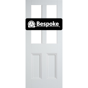 Bespoke Malton White Primed Unglazed Door