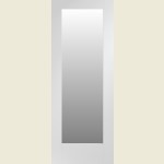 12 x 78 Pattern 10 White Primed Clear Glazed Door 305 x 1981 x 35mm