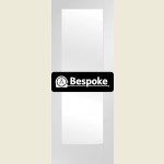 Bespoke Pattern 10 White Primed Frosted Glass Door