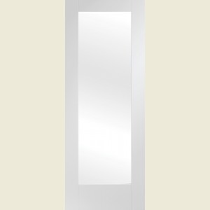 30 x 78 Pattern 10 White Primed Frosted Glass Door 762 x 1981 x 35mm