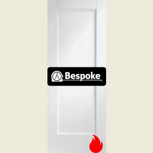 Bespoke Pattern 10 Shaker White Primed FD30 Fire Door