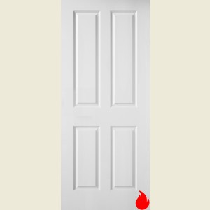 24 x 78 Canterbury 4-Panel Smooth Fire Door