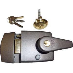 60mm Grey Double Locking Nightlatch