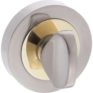 Status Turn And Release Satin Nickel Polished Brass